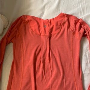 Lightweight orange run swiftly long sleeve